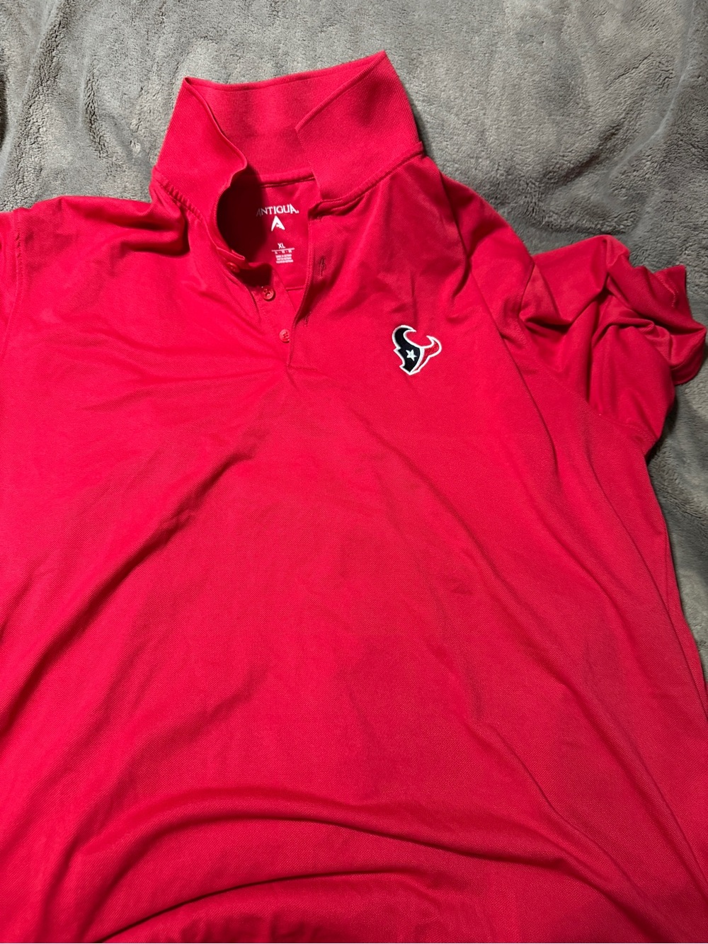 Antigua mens  Red Houston Texans Polo